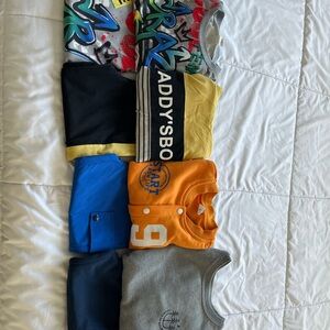 Boys size 5T pants and long sleeve top bundle. Four sets all together.